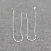 Boucles d'oreilles à tige en argent Sterling 925, 2 pièces, enfileurs de boucles d'oreilles en U avec anneau, chaîne de câble, fils d'oreille