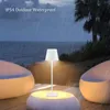 Lâmpadas de mesa sem fio lâmpada regulável cabeceira restaurante atmosfera iluminação para interior e exterior preto metálico