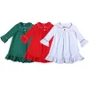 Pigiama Pigiama coordinato per la famiglia Neonato Bambini Ragazze Ragazzi Bambini Rosso Verde Bianco Natale Cotone PJS 231202