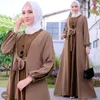 Ubranie etniczne moda kobiety patchworka długa maxi sukienka Dubai Turcja Abaya Kaftan Islamska arabska szata