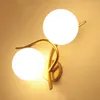 Vägglampa Modern LED Högkvalitativ guld Sprayfärgskropp för vardagsrum sovrum hängande AC90-260V belysning fixtur