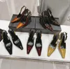 Designer kledingschoenen slingback pumps dames klassiekers leer luxe kantoor hoge hakken mode casual hakken schoenen