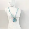 Pendant Necklaces MITTO DESIGNED WOMEN FASHION JEWELRIES AND HIGH-END ACCESSORIES VINTAGE SUN GODDESS OPALS BEADED NECKLACE