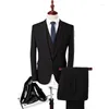 Ternos masculinos terno de casamento (terno colete calças) de três peças boutique moda bonito fino negócio profissional formal wear