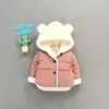 Piumino OLEKID Autunno Inverno Bambino Giacca in pile Cartone animato con cappuccio Plus Velluto Neonato Cappotto per neonato nato Neonata Capispalla Bambino Parka 231202