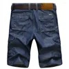 Shorts pour hommes Casual Short Mens Cargo Denim Jeans Vêtements Bermuda Été Coton Respirant Simplicité