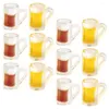 Wine Glasses 20 Pcs Tiny Beer Cups Home Decor Small House Beverage Model Resin Mini Mugs Child