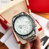 Omg01 Three Es Mes Me Watches Six Eedles Full Fuctio All Dial Work Sapphire Multifuctio Chronograph Quartz Watch Brad Clock Stainless Steel Strap