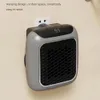 Electric Heaters 800W Portable Mini Heating Fan for Home Small Bathroom Remote Control Electric Heater Wall Mounted PTC Ceramic Heater 231202