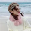 Schals Pelzige Weibliche Schal Winter Koreanische Faux Pelz Kreuz Ball Lätzchen Net Rot Warm Kragen Snood Enfant Frauen