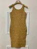 럭셔리 여성 디자이너 드레스 3D 구호 레터 드레스 여름 하이 Qualiy 패션 섹시 니트 짧은 슬리브 스탠드 칼라 숙녀 가디건 점퍼 의류 8Styles
