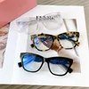 IU Blick auf ovales optisches Rahmen Symbol Occhiali Lettura Designer optische Brille Lesen Mode Frauen und Männer