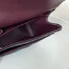 10A Replicação de nível superior Bolsa de corrente clássica de luxo Designer Bolsa crossbody Bolsas de pele de cordeiro Bolsa com aba de couro genuíno 30 cm Bolsa de noite com caixa Frete grátis CH006