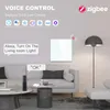 Accesorios de interruptores BSEED Zigbee Interruptor de luz de pared Pantalla táctil 123Gang Smart Life Google Alexa Sin cable neutro Tuya App Control 231202