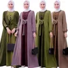 Ubranie etniczne moda kobiety patchworka długa maxi sukienka Dubai Turcja Abaya Kaftan Islamska arabska szata