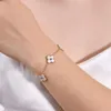 designerVan Kleeblatt-Armband, doppelseitiges Kleeblatt-Armband mit fünf Blumen, Cyber-Pop, neues Temperament-Armband, verblasst nicht, Geschenk für Freundin