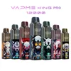 100% оригинал VAPME KING PRO 12000 затяжек, одноразовые устройства для вейпа, капсула для электронной сигареты, 20 мл, предварительно заполненная батарея емкостью 850 мАч, перезаряжаемая затяжка 12k 12000