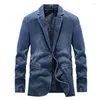 Giacche da uomo 2023 Abito da mezza età per giovani Cappotto di jeans primaverile e autunnale Business Casual Personalità Top versatile