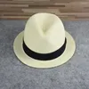 Berretti a tesa piccola Cappelli di paglia di carta di grandi dimensioni Uomo Estate Bello berretto da sole Grande cappello Trilby Jazz Plus Fedora 56-58 cm 58-60 cm