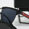 Designer Solglasögon Män semi-ram solglasögon för kvinnor trend män casual presentglasögon strand skuggning uv skydd polariserade glasögon med låda