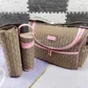 Prrrr Tote bag Luxury Diaper Bags Mummy Multi-function Handbag mens Zipper backpack Leather Canvas Functional handbags Diapers Bag 3pcs set