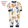 Rompers 2t Toddler Baby Ubrania Romper Dzieci polarowe odzież na zewnątrz zimowy ciepły kombinezon kombinezon zamek błyskawiczny piżama 231202