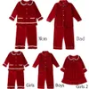 Piżama dzieci świąteczne piżamę rodzina rodzeństwo matematyka dziewczyny nocna sukienka guzika u dzieci chłopcy snu 231202