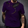 Men's Thirts Fashion Scorpion King 3D Printing Casual Street Apparel Hip Hop Short Sleeve T-Shirt Non Cotton Fabricable