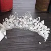 Grampos de cabelo feitos à mão tiara de casamento cristal coroa de noiva diadema véu tiaras acessórios headpieces cabeça jóias