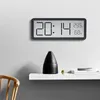 Wanduhren Wohnzimmer Hängen Temperatur Luftfeuchtigkeit Uhr LCD Digital 12/24 System Desktop Tisch Elektronische Alarm Wohnkultur