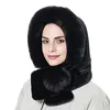 Beanie Skull Caps Winter Warme Pelzmütze mit Ohrenklappe verdicken Kappe mit Kapuze Lady Outdoor winddicht weiche flauschige Mützen für russischen Stil 231202