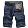 Shorts pour hommes Casual Short Mens Cargo Denim Jeans Vêtements Bermuda Été Coton Respirant Simplicité