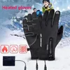 Sports Gloves Winter For Men Snowboard Women Touchscreen USB Heated Camping Water resistant Hiking Skiing Moto Motorcycle 231202