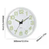 Wall Clocks 12 Inch Luminous Clock Silent Glow In Dark Night Nordic Fashion Non Ticking With Light Gift Decor