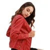 Chaquetas de mujer Abrigos de trinchera para mujer Ropa femenina Chaqueta de cuero con cremallera Streetwear Racing Winter Vintage Coat Promoción