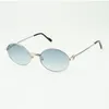 Neue ultraleichte runde Retro-Sonnenbrille 1188008, modisches Goldmodell, Herren-Sonnenbrille, Sonnenblende