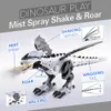 Stor storlek 47 cm Elektronisk promenad dinosaurie Roaring Flashing Light Robot Education Game Machine Gift for Children Toys 231228