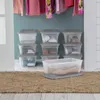 Lagringslådor BINS STERILITE 6 Qt Box Plastuppsättning av 40 smycken Organiser Hem Perfekt för lagring av skor Tillbehör 231202