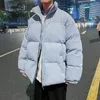 Winter Harajuku Jacket Streetwear 남자 홉 파파 코트 따뜻한 두꺼운 패션 코트 대형 캐주얼 남성 여자 파카 다운 재킷 스웨터