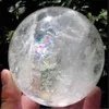 Boule de cristal de QUARTZ transparent arc-en-ciel naturel, pierre précieuse de guérison, 35 à 40MM, STAND269a