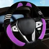 Capas de volante Capas de carro Auto Envoltório sem anel interno 5 cores adequadas para 37 - 38 cm M Tamanho Volante Moda Menina Mulheres