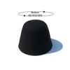 ワイドブリムハットバケツ高品質のウール漁師帽子ソリッドカラーレトロベル型盆地キャップ