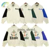 Men S Jackets FW Patchwork Rhude Jacket Men Women 1 1 High Quality Coconut Tree Print Green Blue Black Outwear Coats 230106 422 729