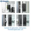 Serrures de porte YRHAND sans perçage Bluetooth biométrique empreinte digitale RFID code de carte télécommande Tuya App électronique serrure en verre intelligente 231202