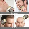 Elektriska rakare Barber Metal 3-växlad hårskägg Huvud Elektriskt Razor Men's Beard Electric Shaver Bald Shaving Machine Dry and Wet 231202