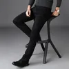 Mens Jeans Stretch Black Classic Style Business Fashion Pure Slimfit Denim Pants Mane Brand Casual Trousers 231202