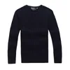 Gratis frakt 2023 Small Horse New High Quality Mile Wile Polo Brand Men's Twist tröja Knit Bomulltröja Jumper Pullover Tröja