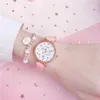 Avanadores de pulso Fashion Round Quartz Cartoon Moon Star Dial Dial