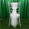 SASHES 10pcs organza Chair 150*200cm Soft Mesh Tulle Cover Cover Decoration for Wedding Banquet Party Home EL 231202