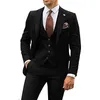 Men's Suits Lansboter Sky Blue Men Suit 3 Pieces Set Slim Notched Lapel Business Casual Wedding Party Groom Tuxedos Blazer Vest With Pants